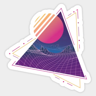 Vaporwave Space Sticker